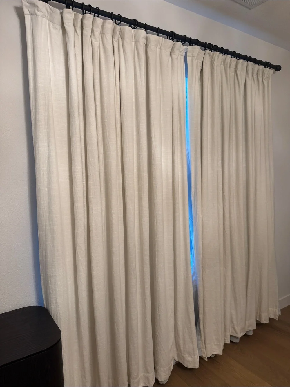 Pottery Barn Emery Blackout Ivory Linen-Curtain Panels 100x96’ (2 panels)
